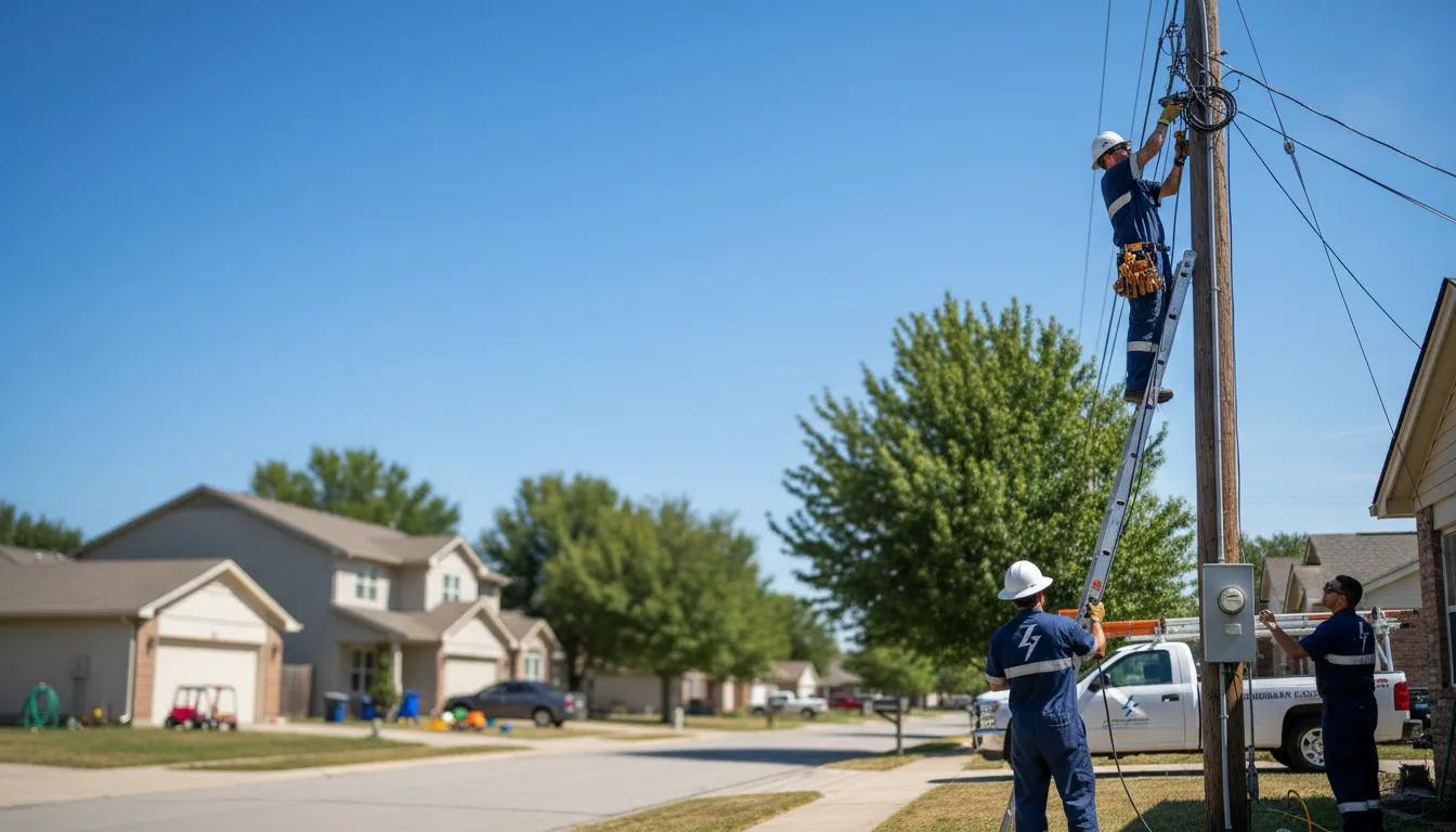 Residential electrician providing installation services in Shevlin, MN